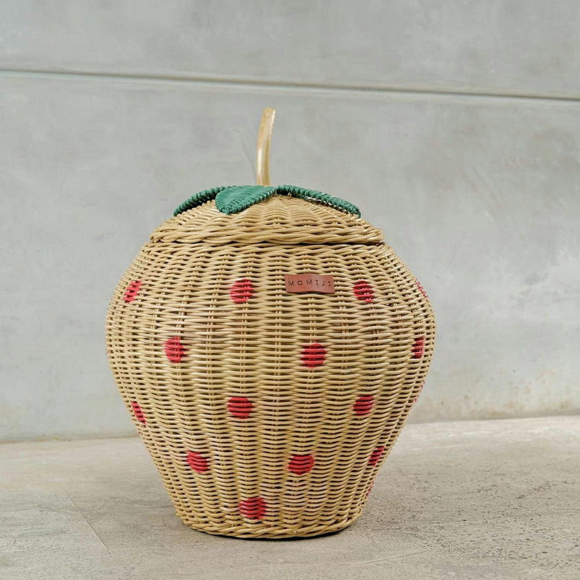 Strawberry Wicker Rattan Basket
