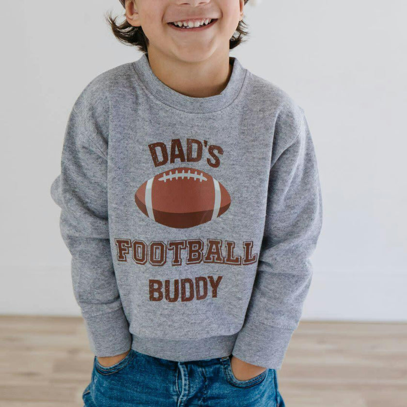 Dad's Football Buddy Sweatshirt - Gray