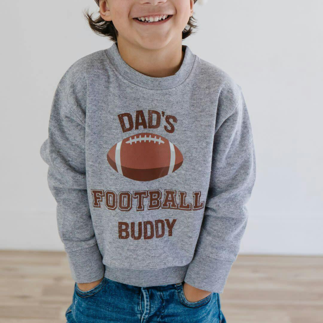 Dad's Football Buddy Sweatshirt - Gray
