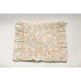 Apricot Meadow Timeless Floral Ruffle Zipper Pouch Lilac Vine Scroll