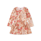 Long Sleeve Pocket Dress, Tonal Chelsea Garden Floral