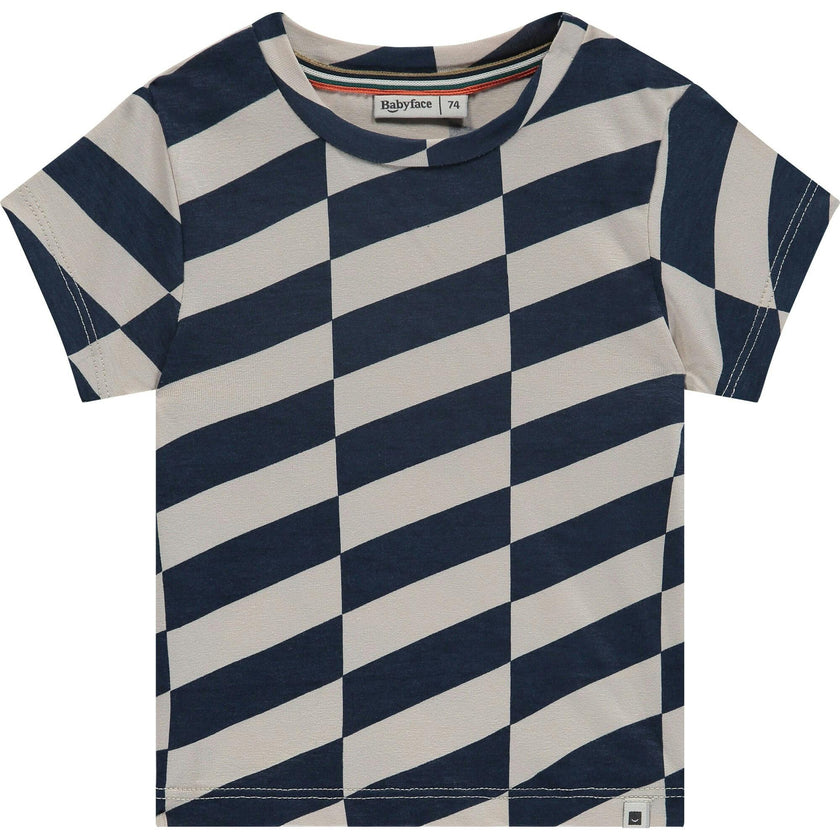 Asymmetrical Print Short Sleeve T-Shirt