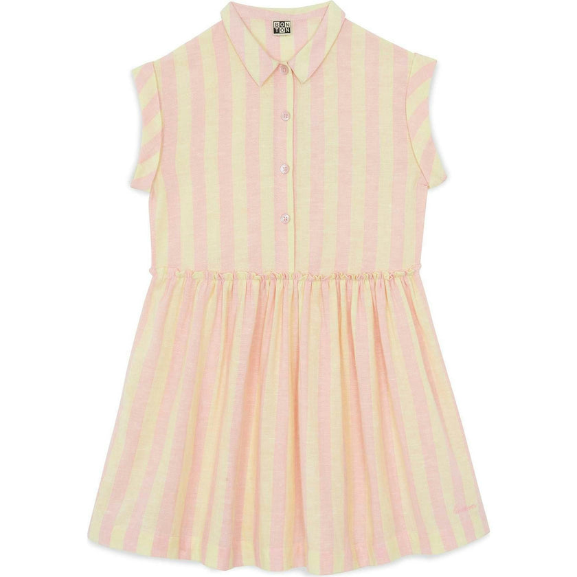 BONTON Citrus Stripe Clem Swing Dresses