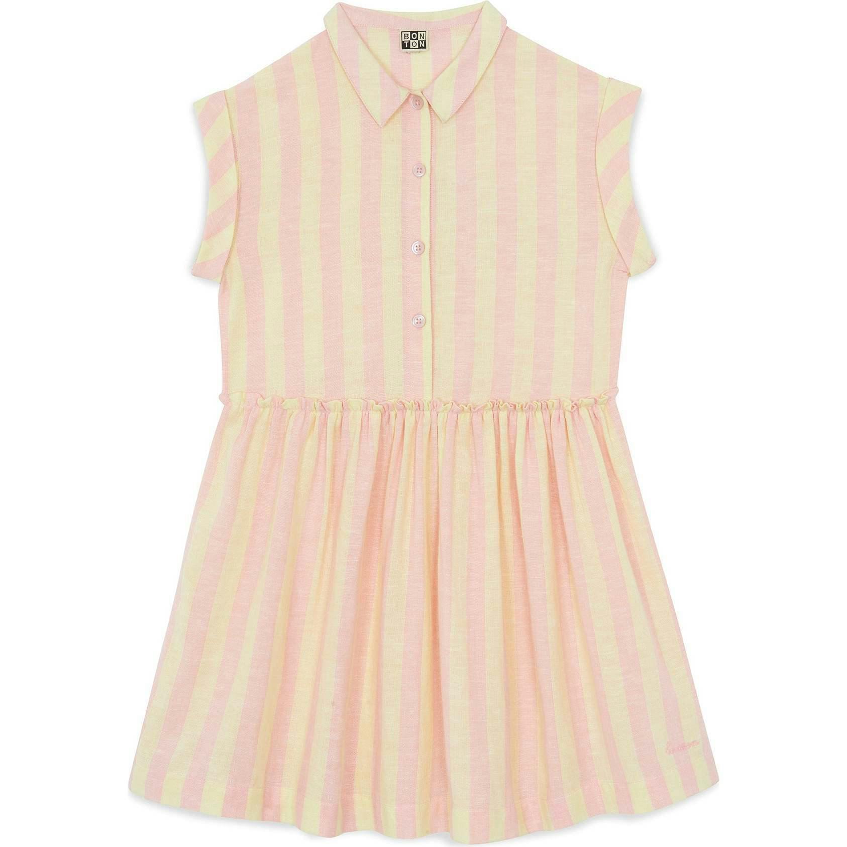 BONTON Citrus Stripe Clem Swing Dresses