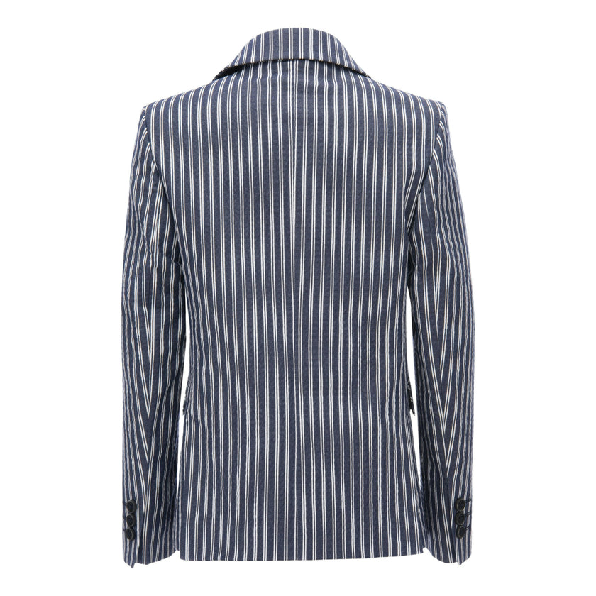 Navy Double Striped Blazer