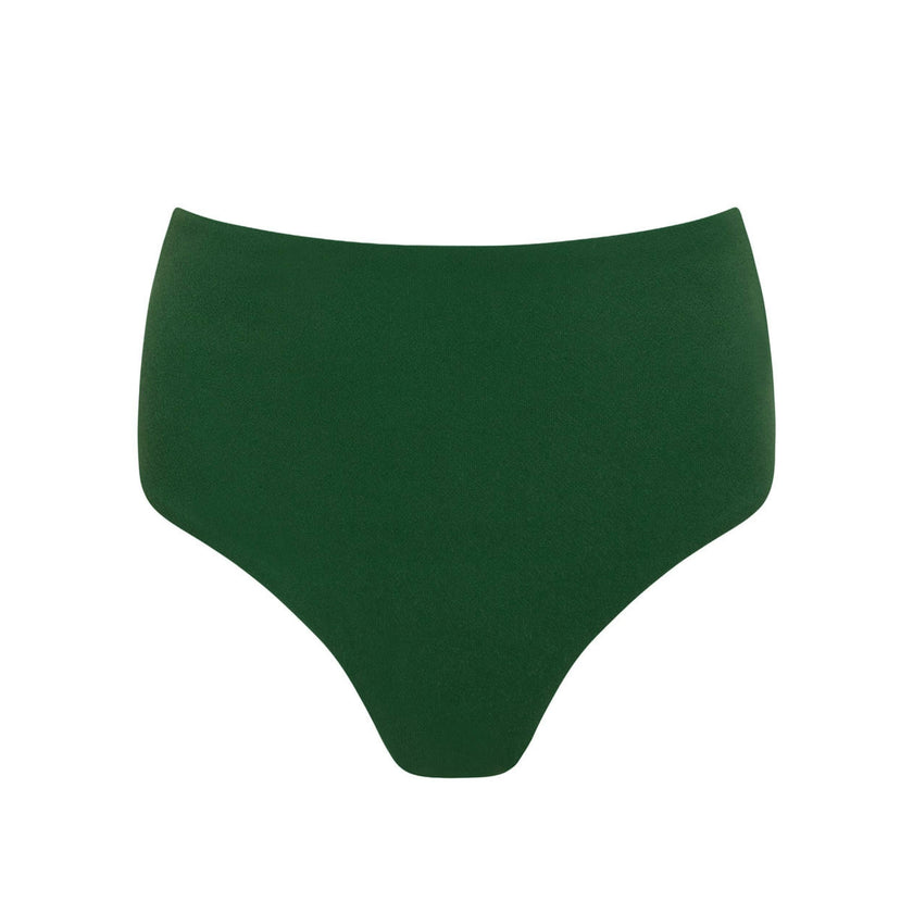 women's palma green terry high waisted bikini bottom