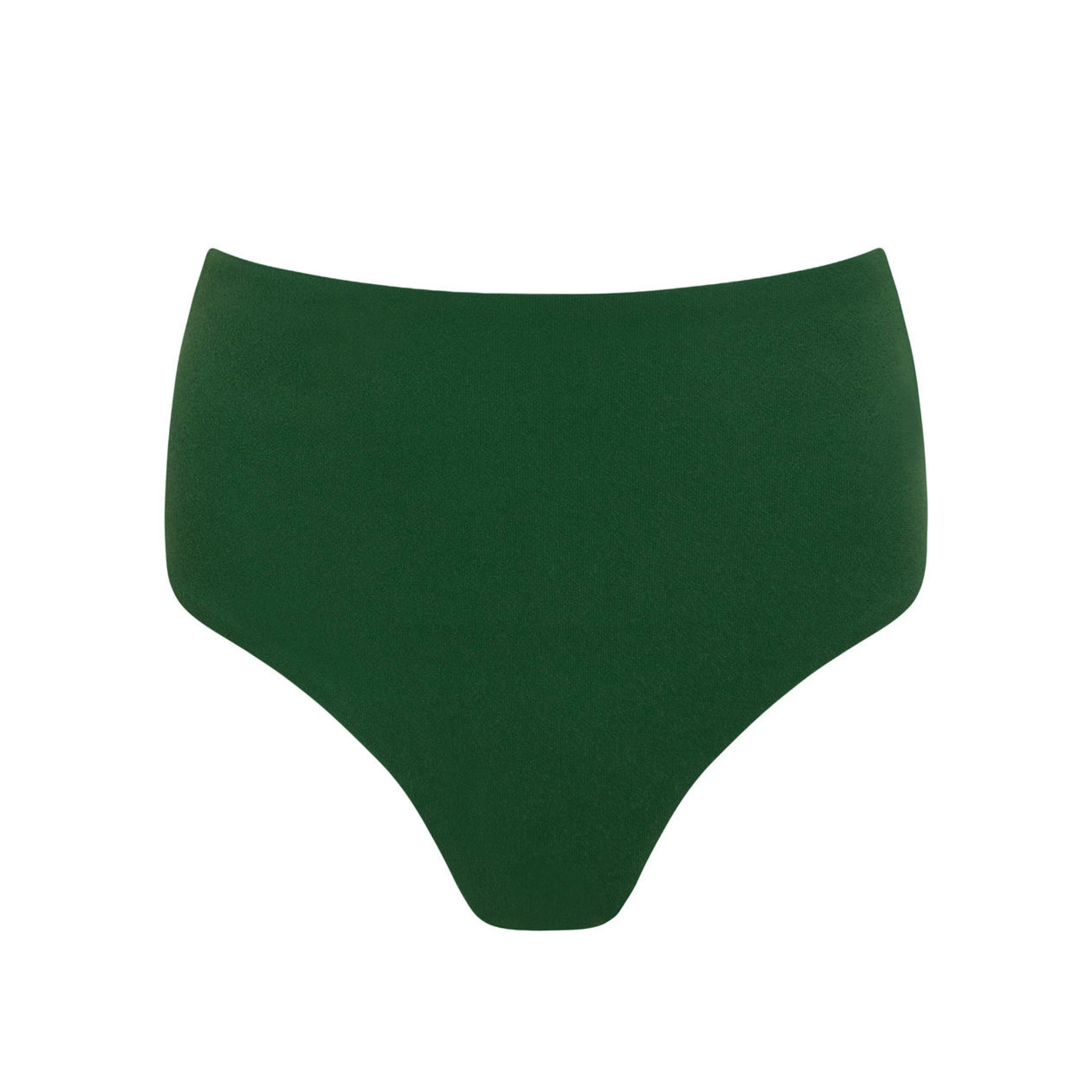 women's palma green terry high waisted bikini bottom
