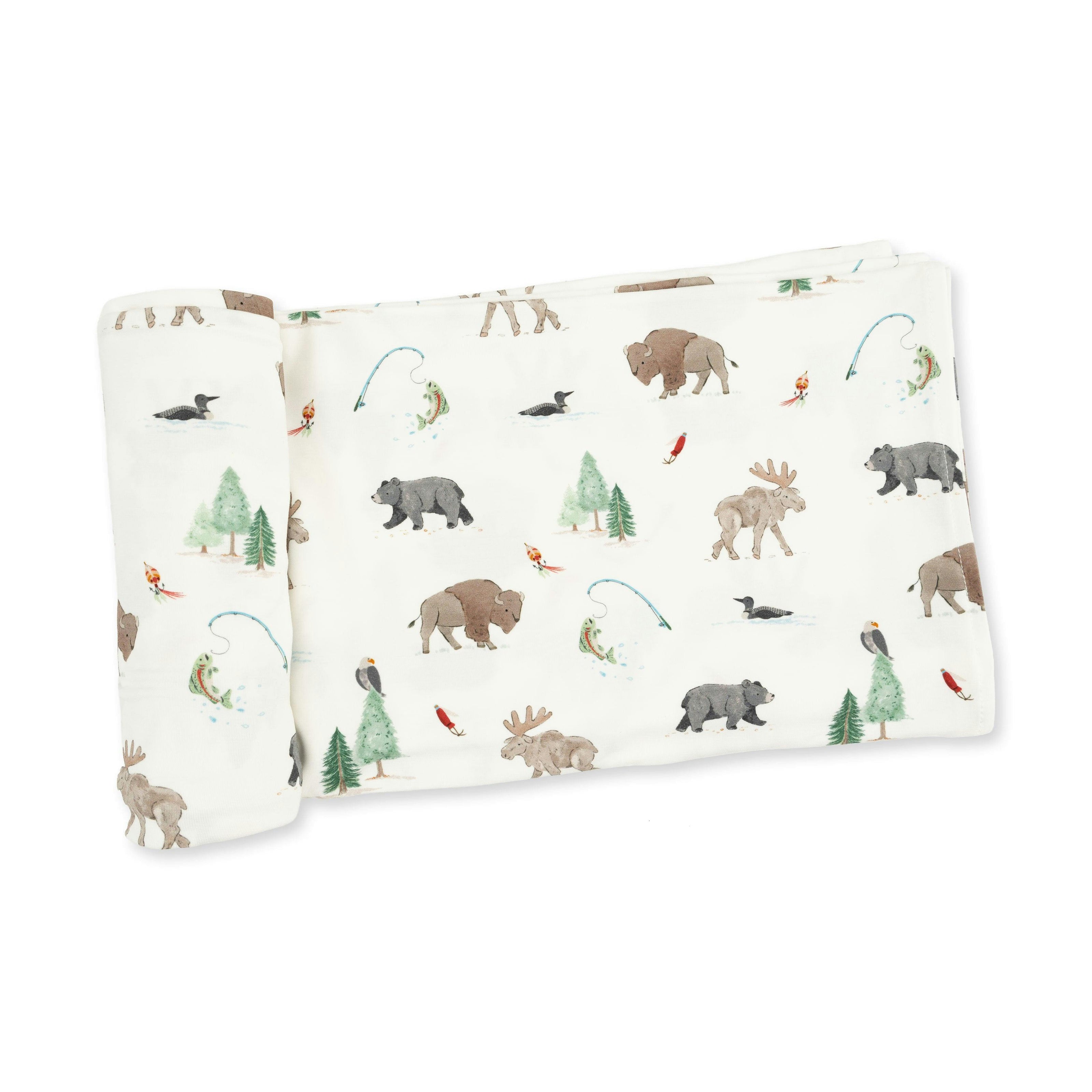 Northern Woodland Animals - Swaddle Blanket