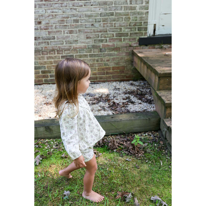 Winter Forest Long Puff Sleeve Top & Short 2-Piece Set