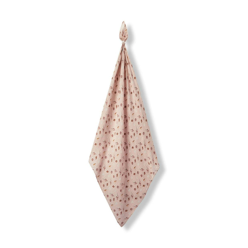 Seashells Bamboo Muslin Swaddle Blanket