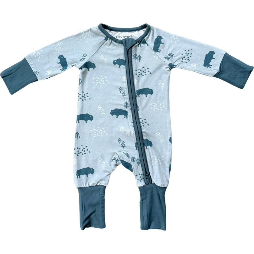 Boy's Long Sleeve Zip Romper