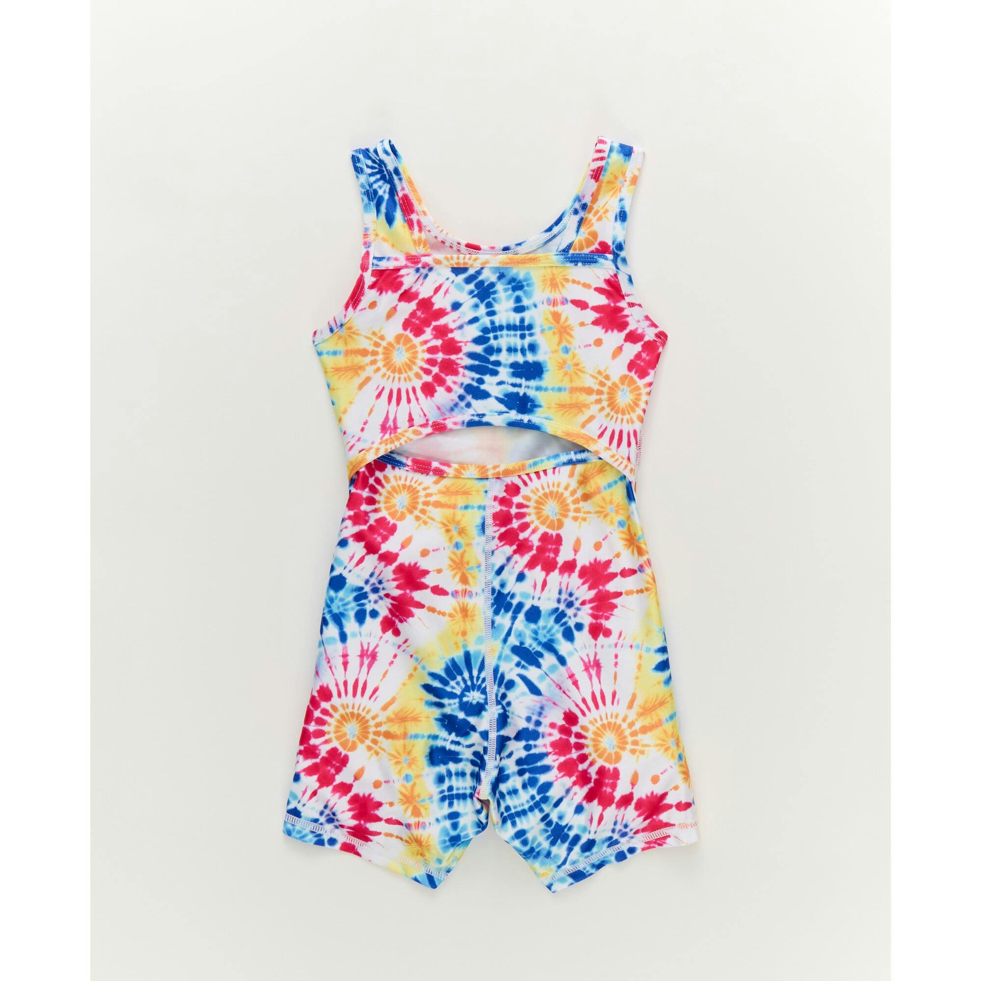 Girls Leotard in Starburst Tie Dye