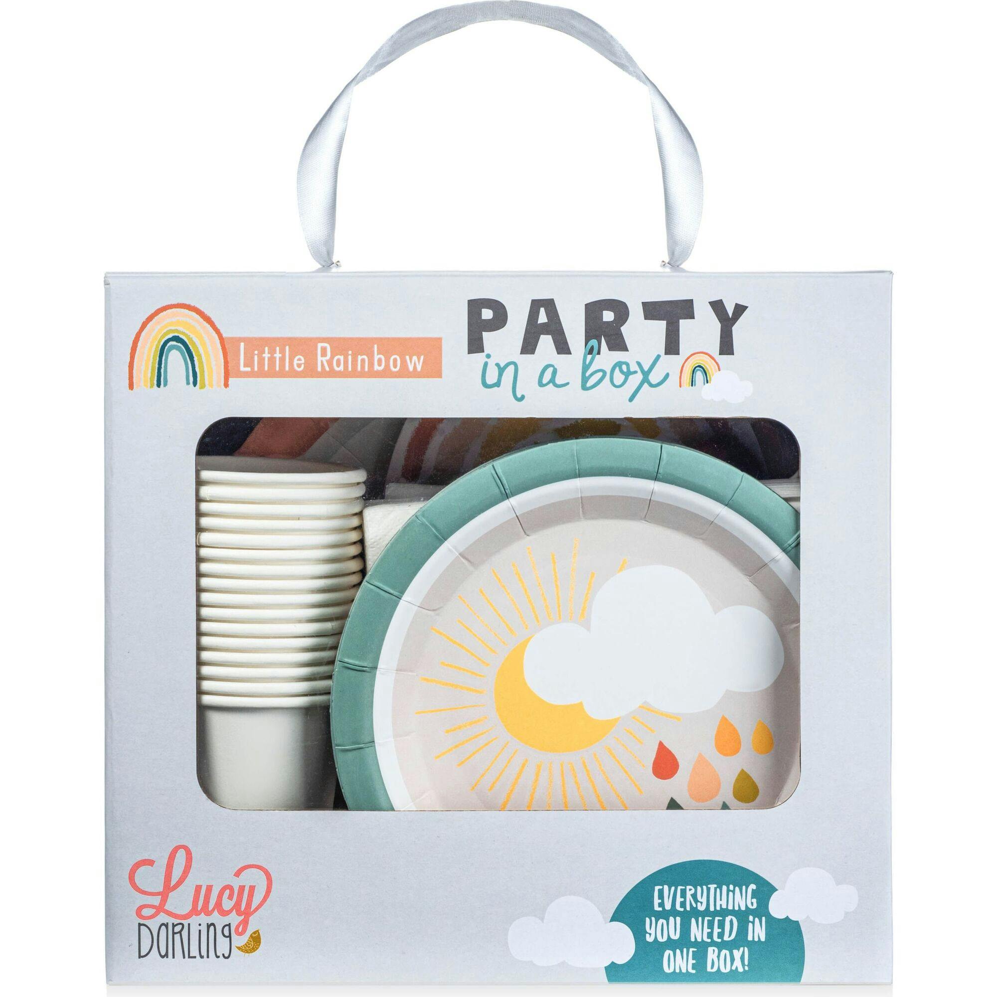 Little Rainbow - Birthday Party Supplies in a Box