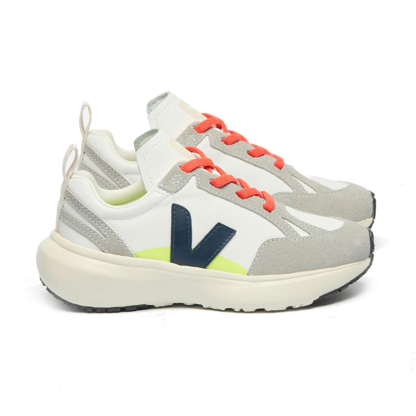 VEJA Canary Leather Sneakers - Neon Nautical