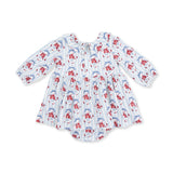 Beverly Cameo Stripe - Long Sleeve Bubble with Peter Pan Collar and Skirt