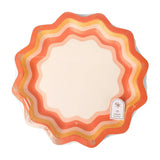 Orange Spice Wavy Dinner Plate