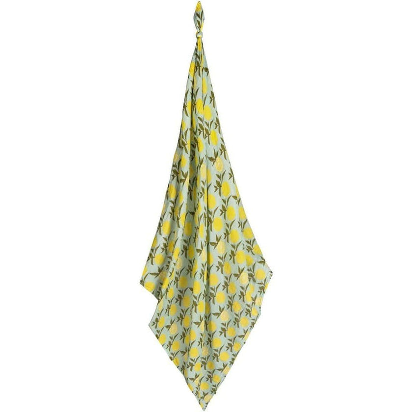 Lemon Organic Cotton Muslin Swaddle Blanket