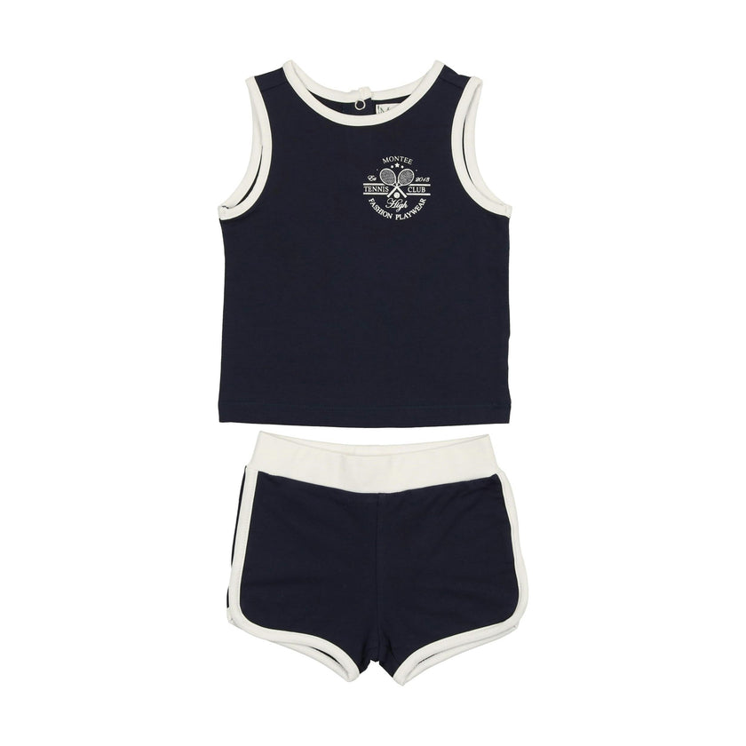 Baby Tennis Club Unisex Sleeveless Tee & Short Set
