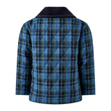 Navy Check Quilted Jacket