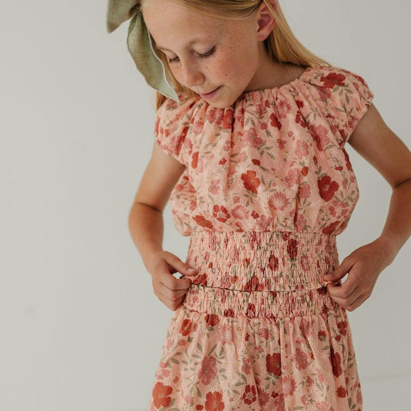 Eyelet Peasant Top