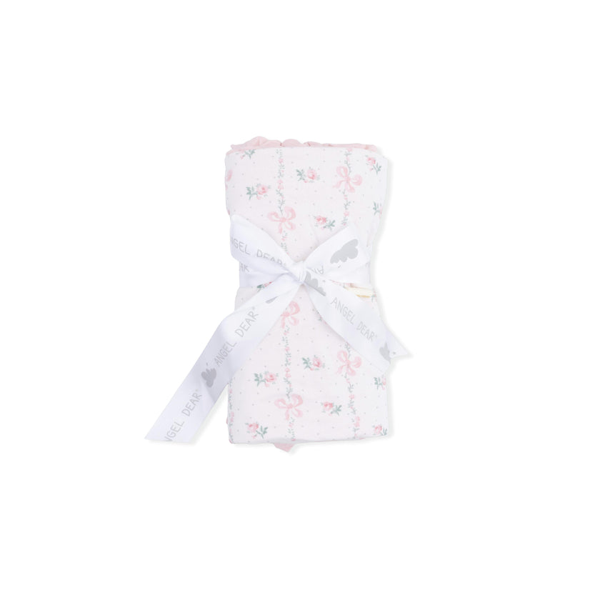 Dainty Buds and Bows - Ruffle Blanket