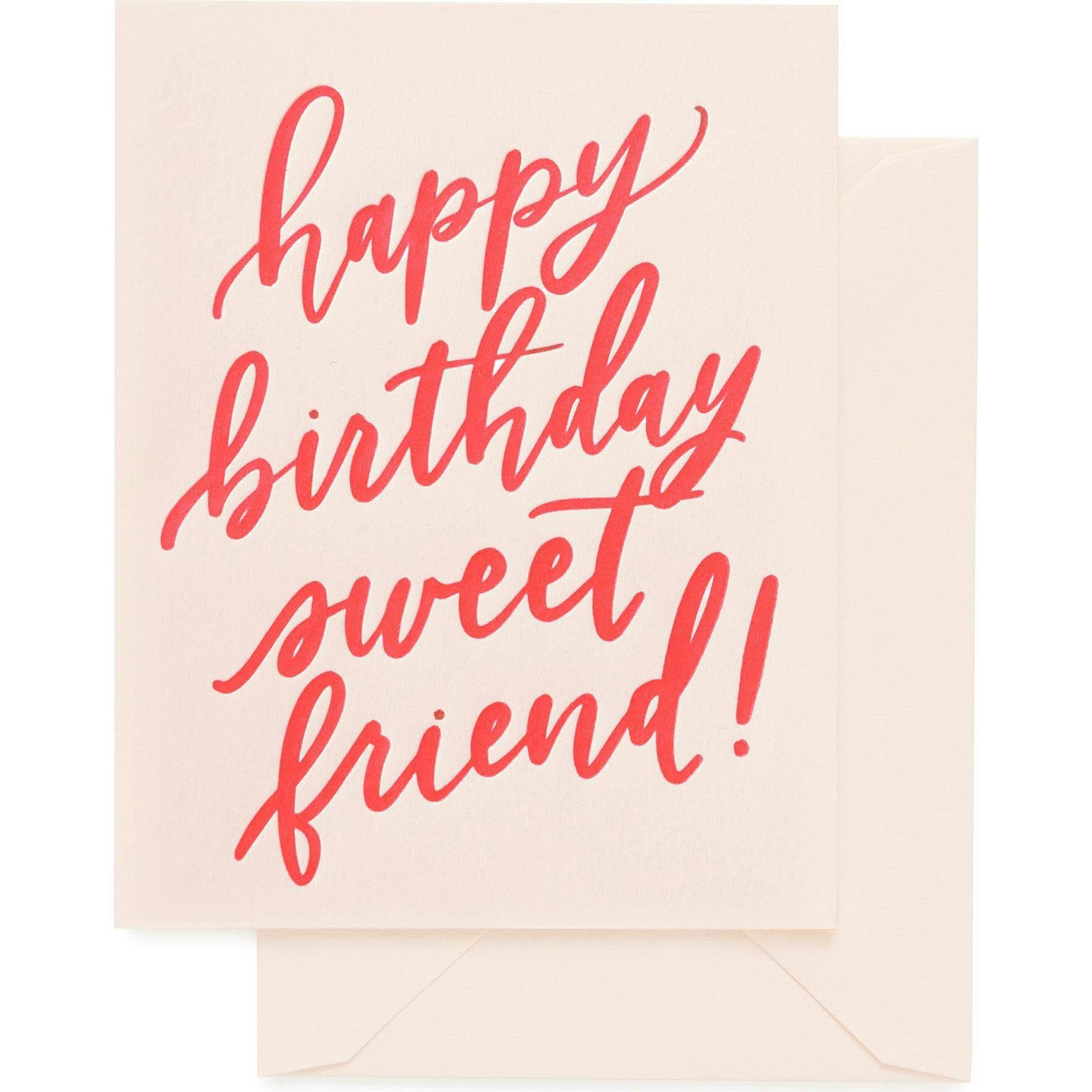 Happy Birthday Sweet Friend Card