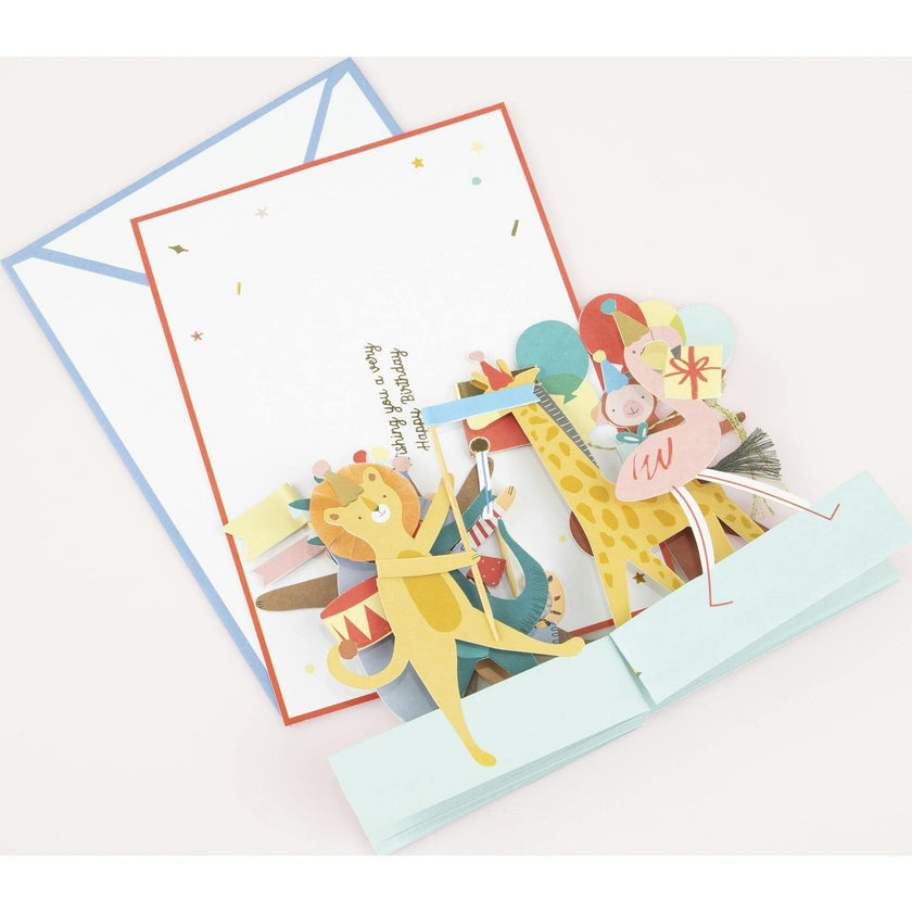 Animal Parade Concertina Card