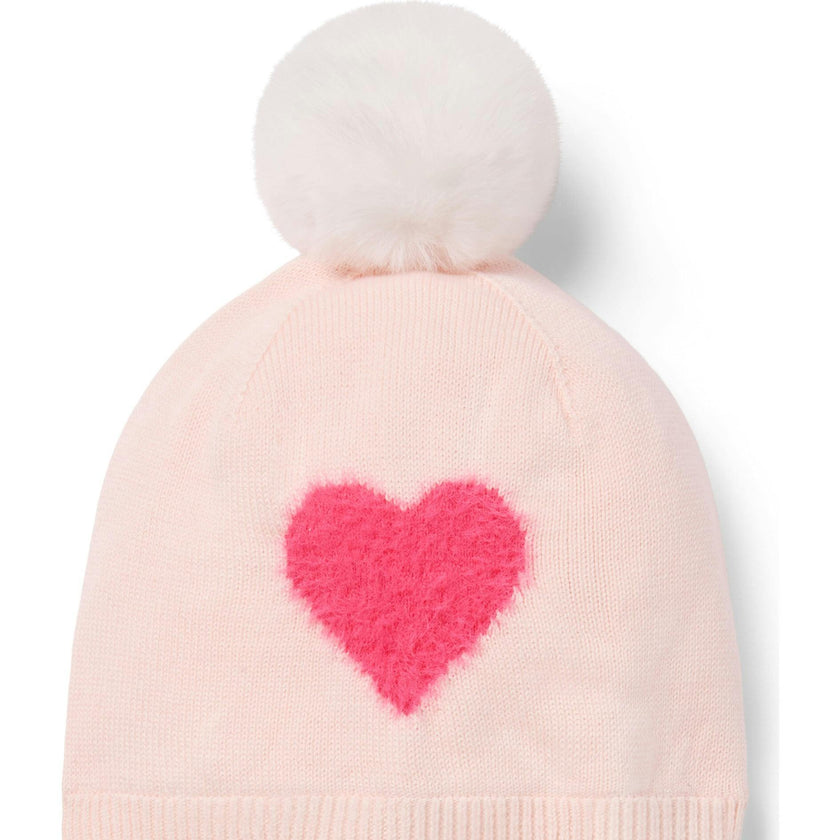 Heart Pom Beanie