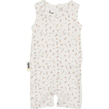 Berry Floral Romper, White/blue