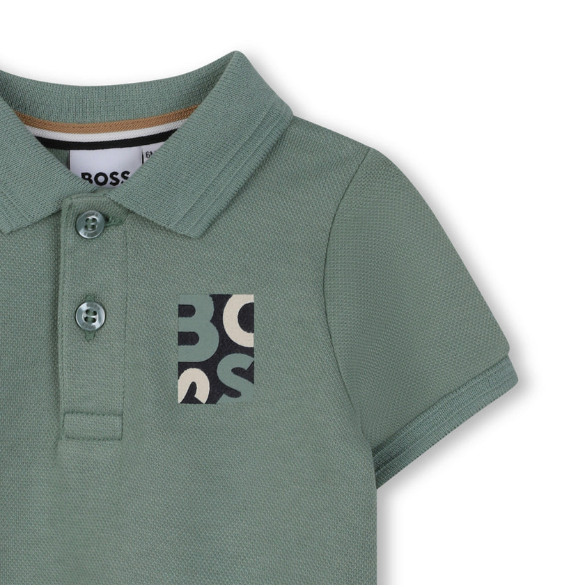 Muted Green Explorer Short Sleeve Polo