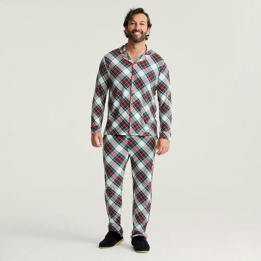 Portia Plaid Men's Luxe Pajama Pant Set