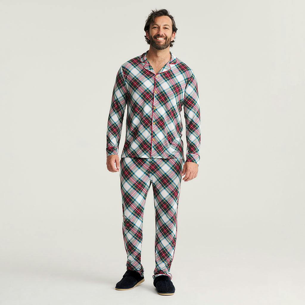 Portia Plaid Men's Luxe Pajama Pant Set