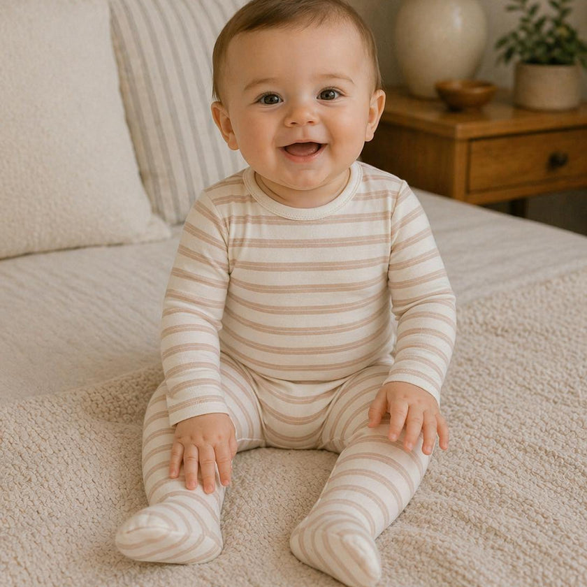 Horizontal Stripe Footie