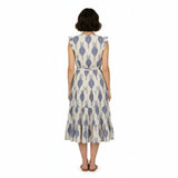 Giselle Womens Maxi Dress La Creme Ikat, natural