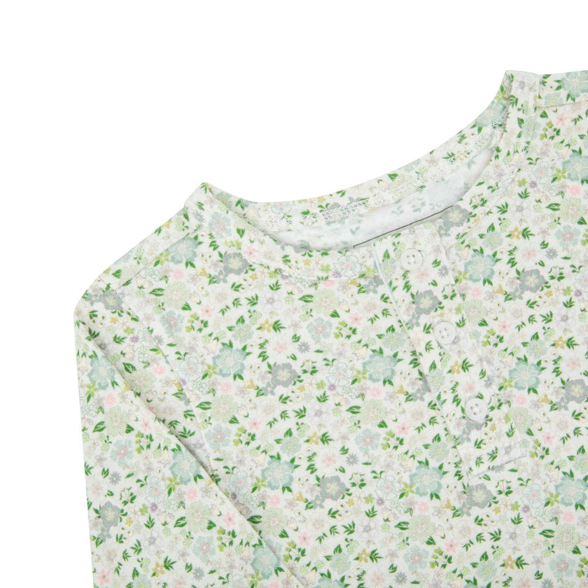 unisex sea marsh floral pima pajamas set
