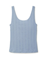 Women's Pointelle Tank in Periwinkle