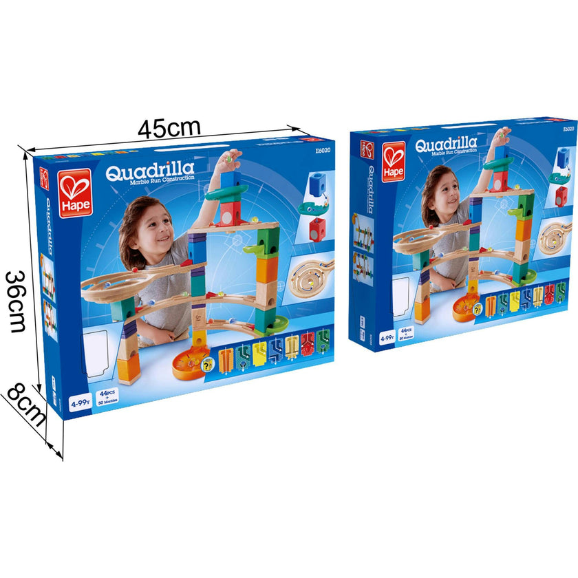 Quadrilla Wooden Cliffhanger Marble Run Building Set