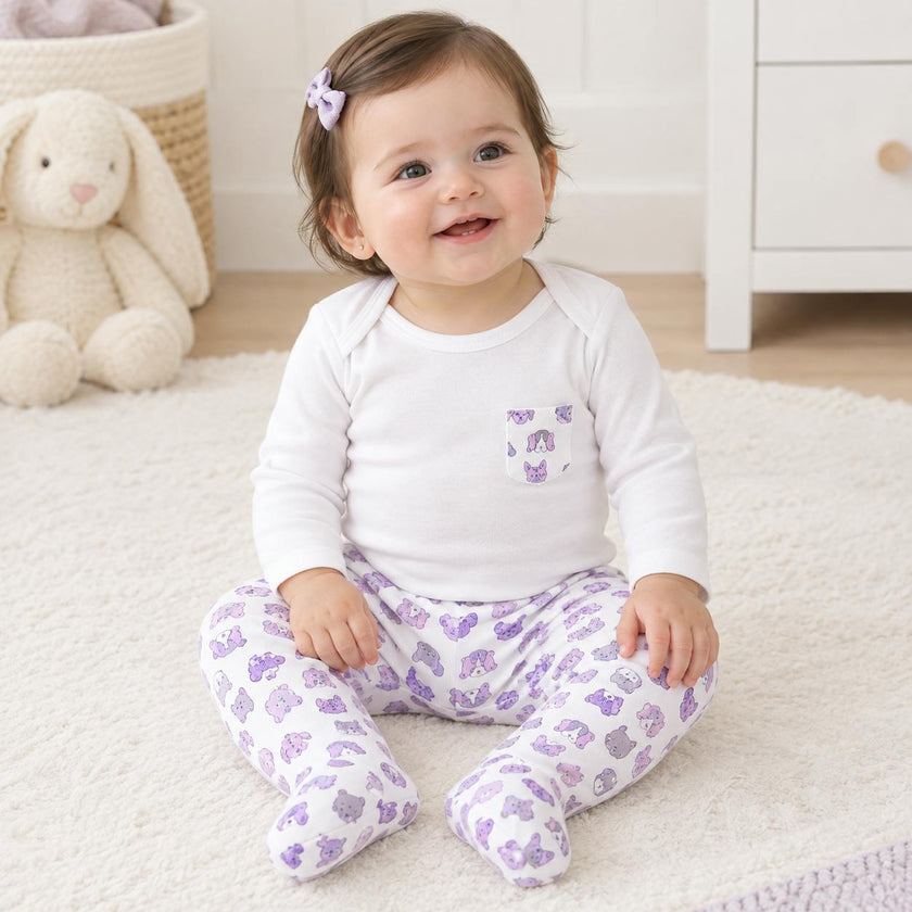 Mini Woof Squad Lilac Set