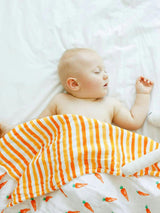 Organic Muslin Four-Layer Reversible Snug Blanket