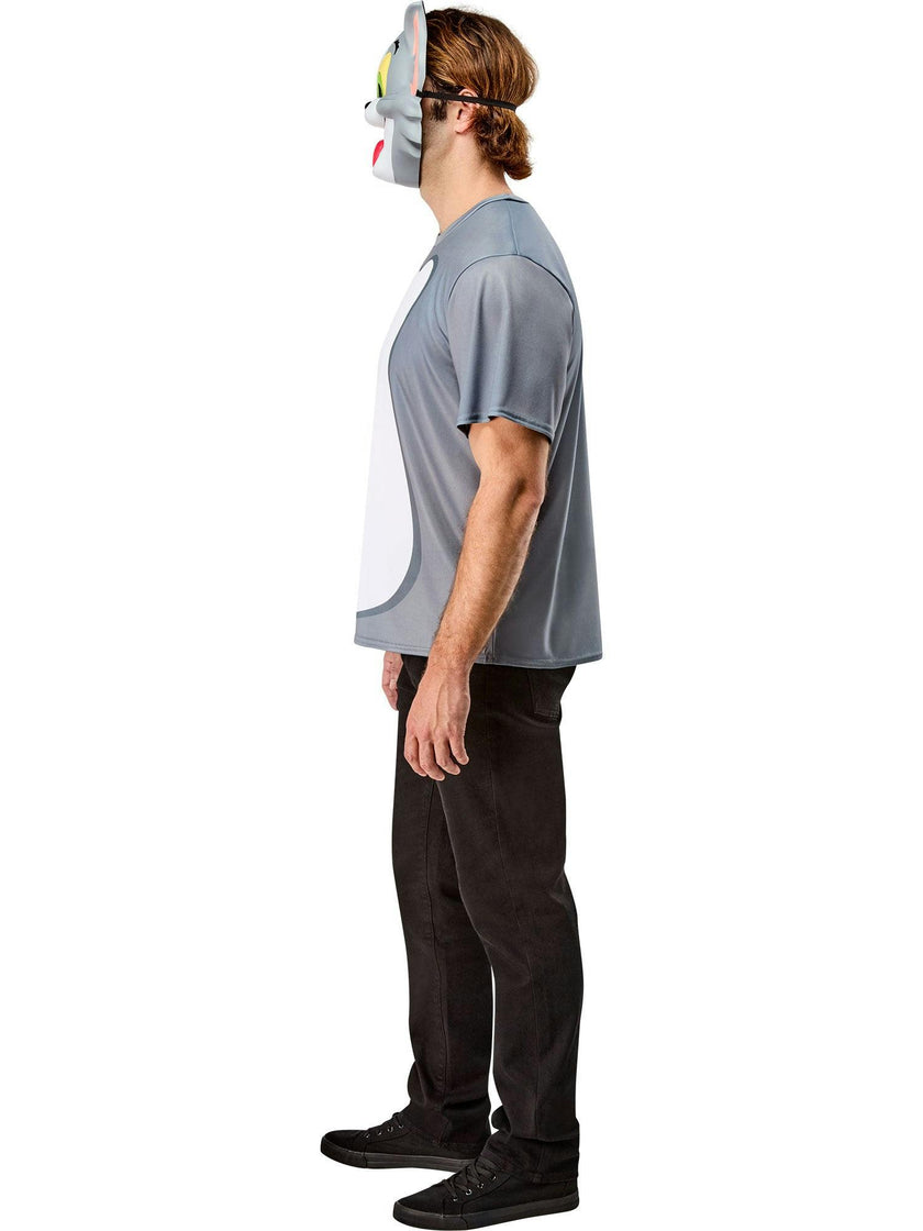 Men's Tom and Jerry Ben Cooper Tom T-Shirt and Half Mask