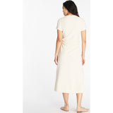 Women's Short Sleeve Aurora Dress, Cream