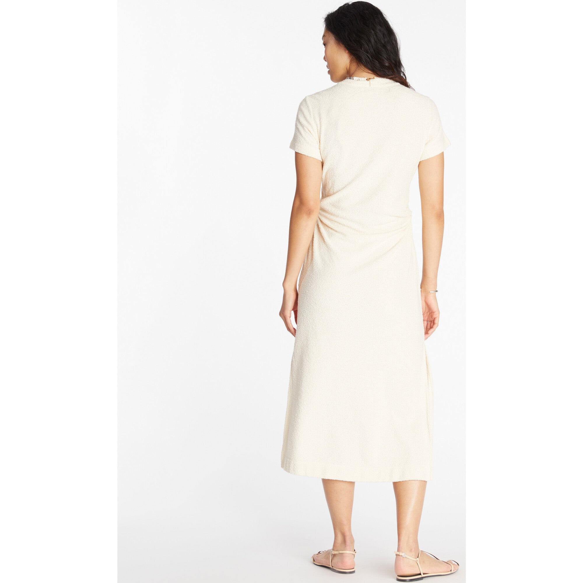 Women's Short Sleeve Aurora Dress, Cream