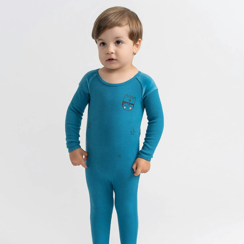 Prince Print Onesie Blue Jay