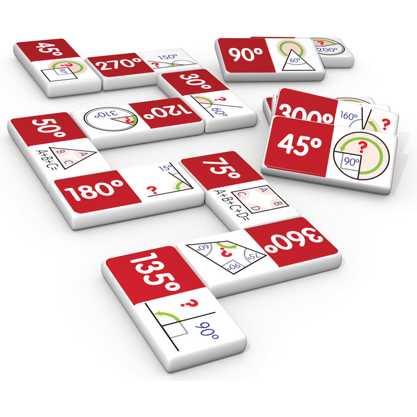Angles Dominoes for Ages 7-9+ Grade 4 to Grade 5 Learning