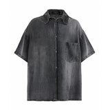 Dark Gray Denim Shirt