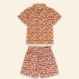 Kids Aryo Shirt and Otto Shorts Red Mushroom