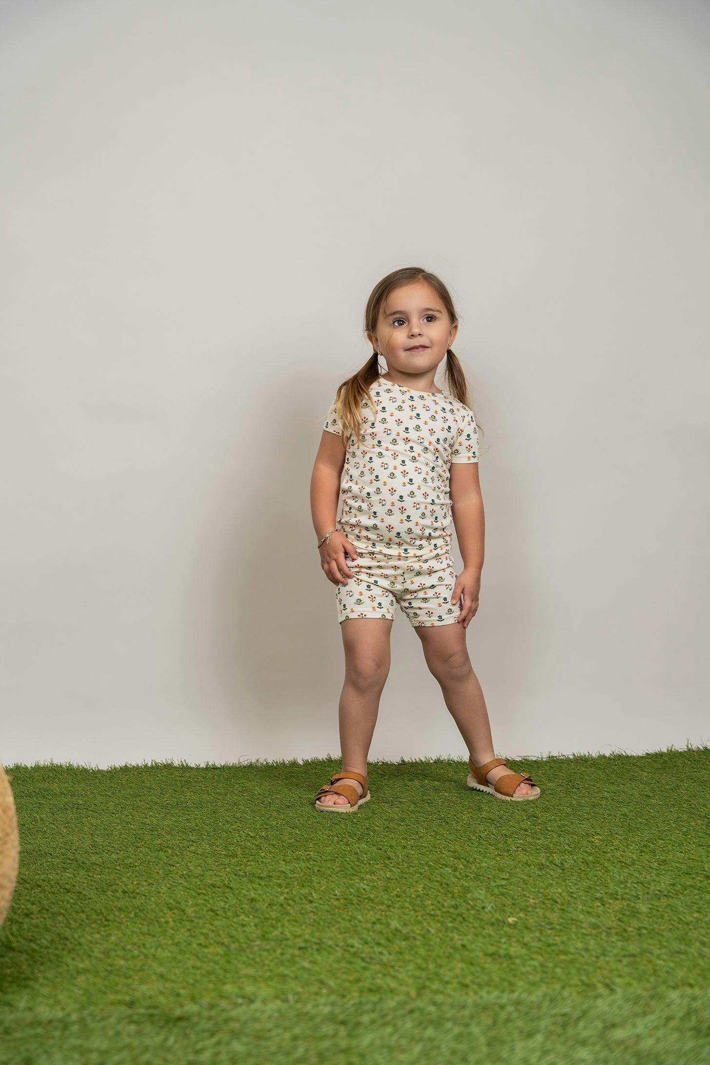 Floral Blossom Shorts Set