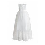 White Avalora Lace Tulle Dress