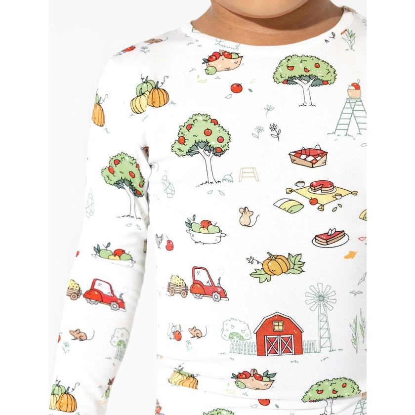 Fall Vibes Bamboo Kids Pajamas