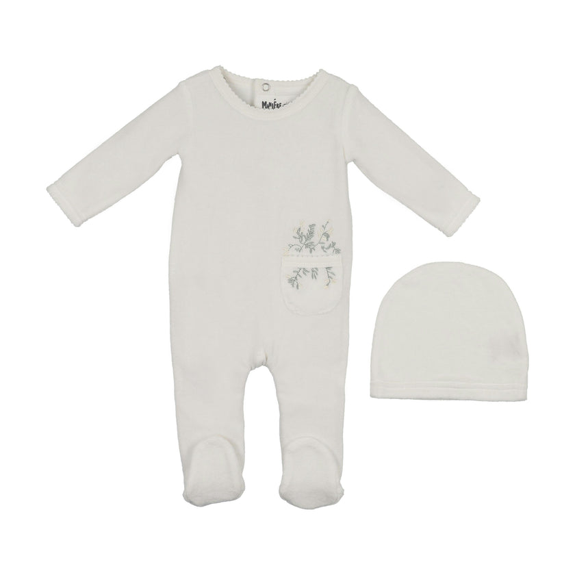 Velour Pocket Footie